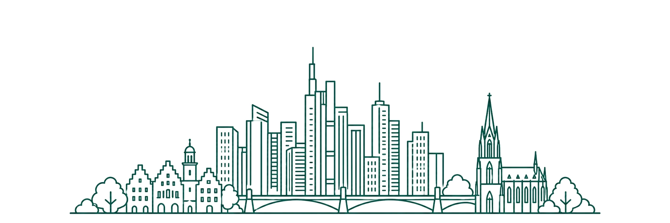 Skyline von Frankfurt